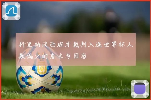 科里纳谈西班牙裁判入选世界杯人数偏少的看法与困惑